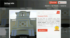 Desktop Screenshot of heritage-india.net