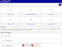 Tablet Screenshot of heritage-india.net